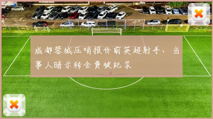 成都蓉城压哨报价前英超射手,当事人暗示转会费破纪录